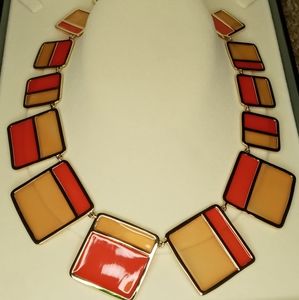 One size orange/yellow necklace
